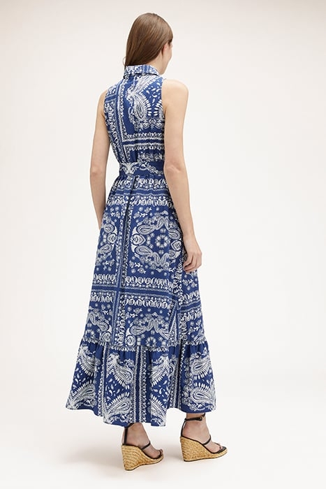 FOULARD PATTERNED CHEMISIER DRESS BLACK 2