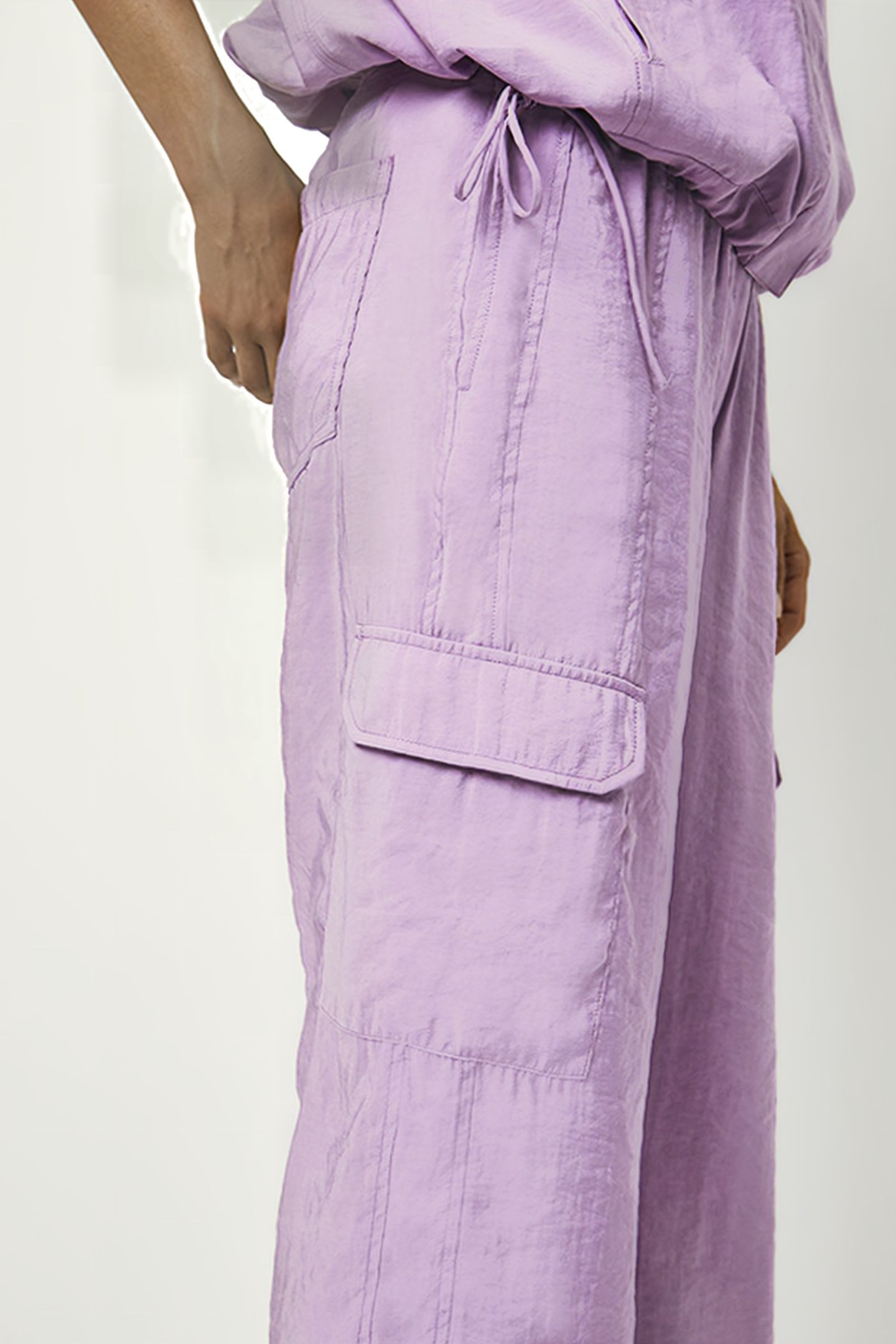 AESTHETIC PARACHUTE PANTS FONDANT PINK 6