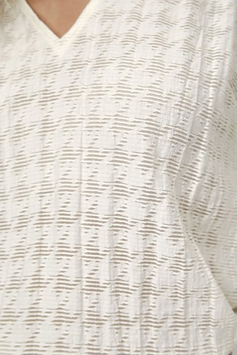 POMONA DETAILED V-NECK TOP BUTTER CREAM 8