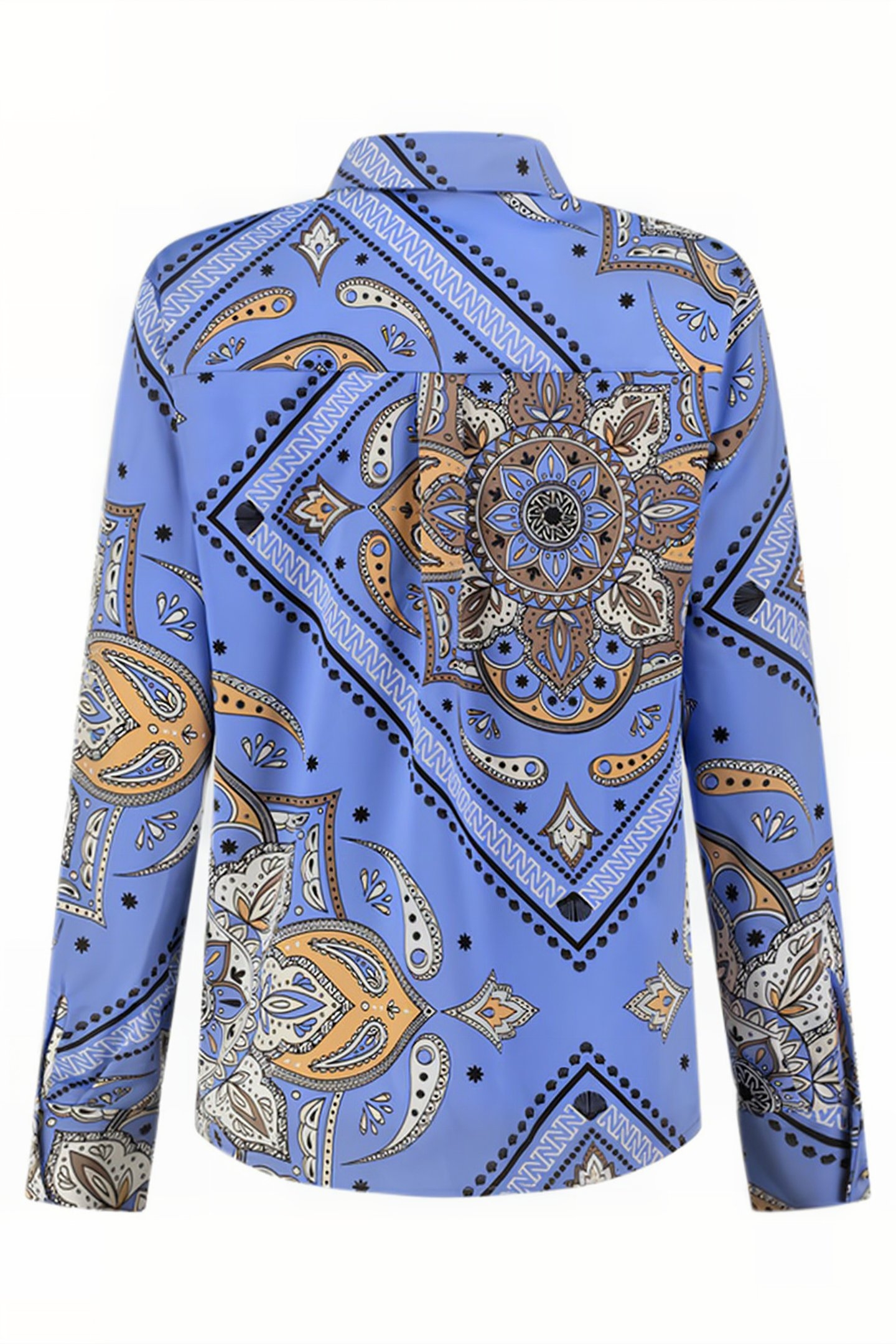 LOREN MANDALA BLOUSE WEDGEWOOD 2