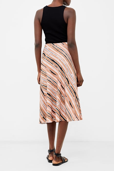 GAIA FLAVIA TEXTURED SKIRT MOCHA MOUSSE 2