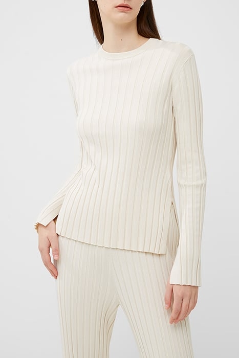 MINAR PLEATED SWEATER CLASSIC CREAM 1