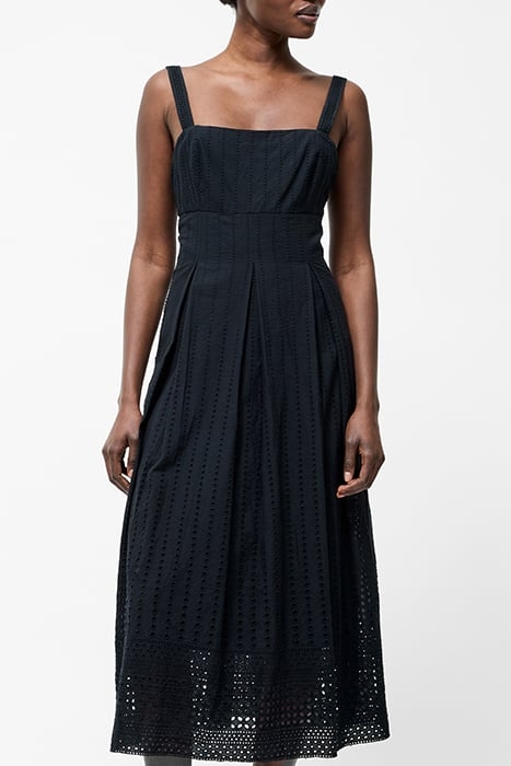 BRODERIE STRAP DRESS M SS25 BLACK 1