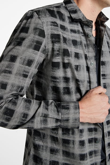 ROSS SLIM FIT LS SPORT SHIRT IRON GREY 3