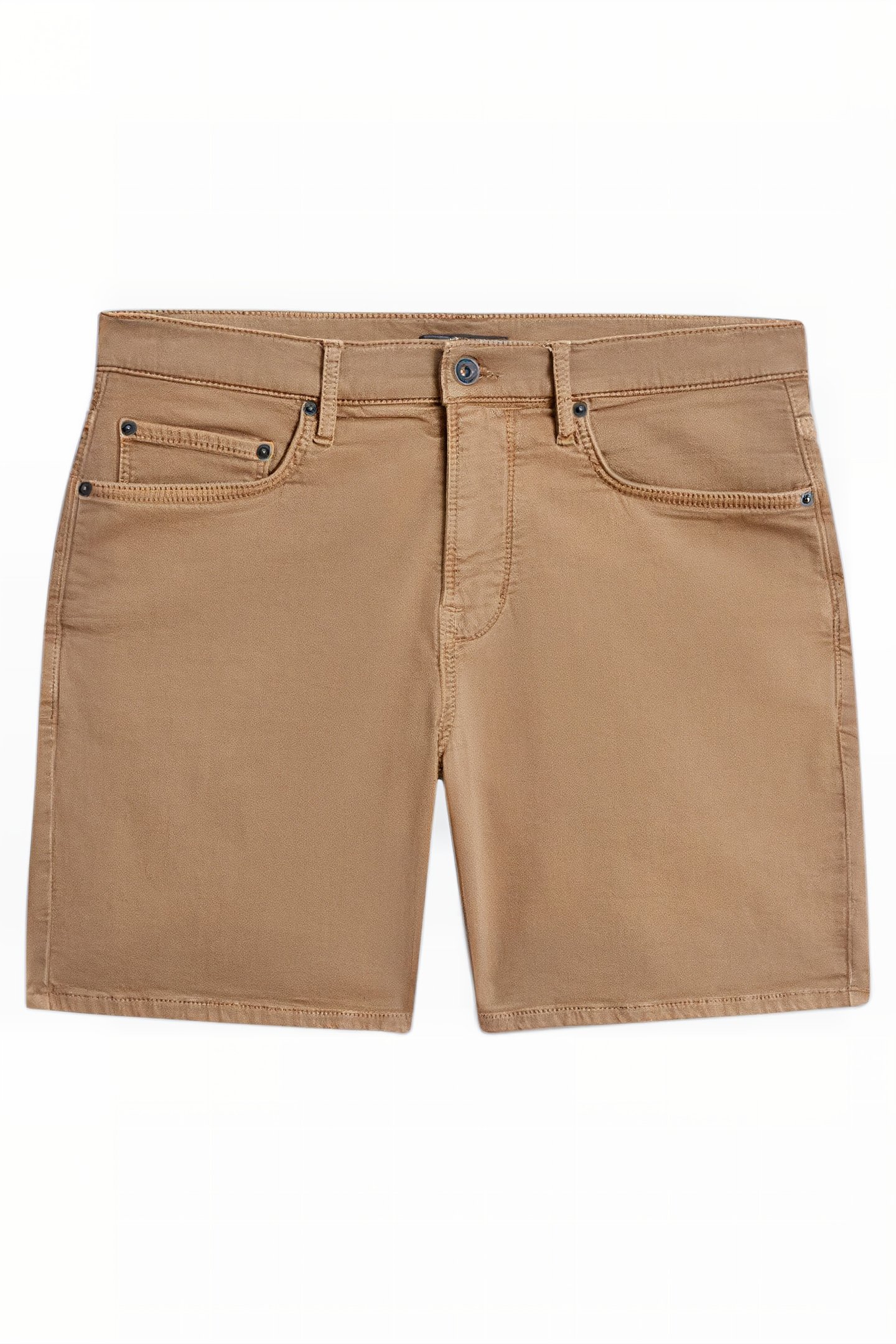 GARRY GARMENT DYED SHORT CLAY BROWN 2
