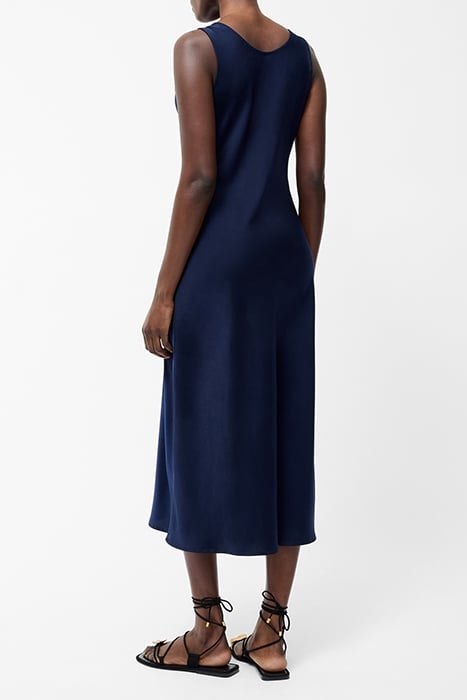 SCOOP SATIN SLIP DRESS MIDNIGHT 2