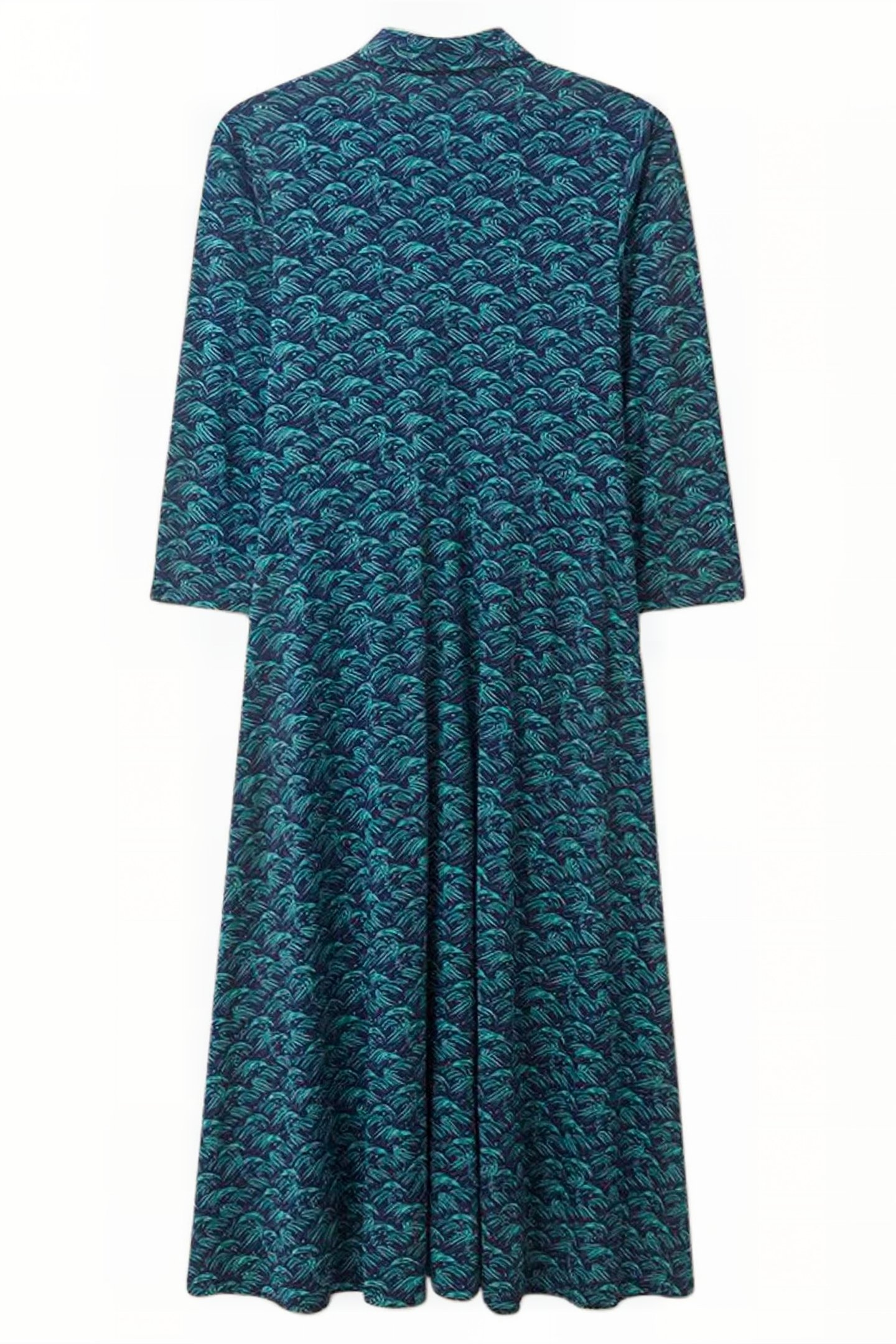 RUA JERSEY SHIRT DRESS NAVY PRINT 3