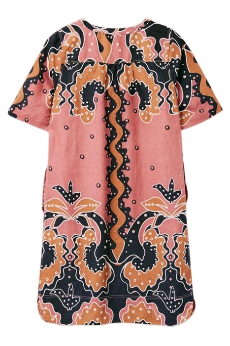 JUNE LINEN SHIFT DRESS PLUM MULTI 3