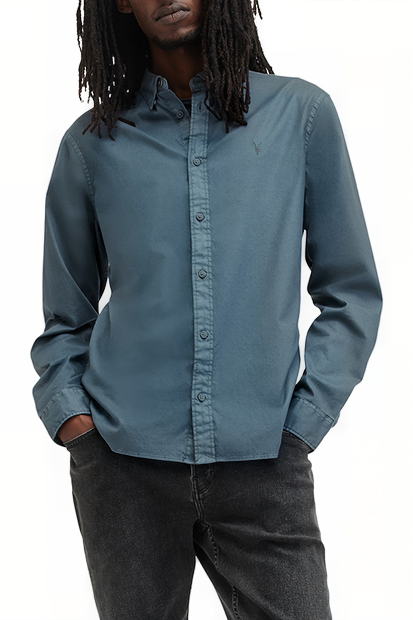 HAWTHORNE LS SHIRT ASHY BLUE 5