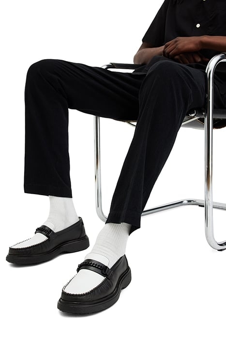 GIBBS CHAIN LOAFER BLACK/WHITE 2