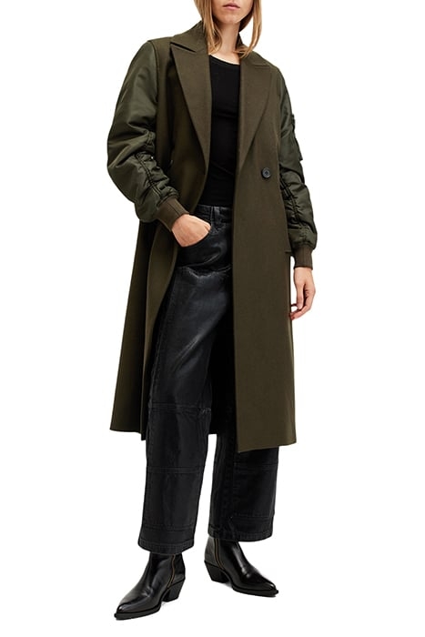 PAULAH COAT KHAKI GREEN 2