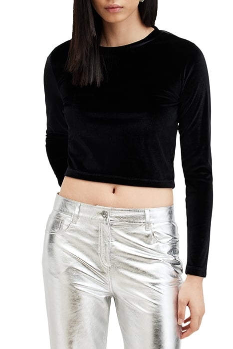 REGINA VELVET TOP BLACK 1