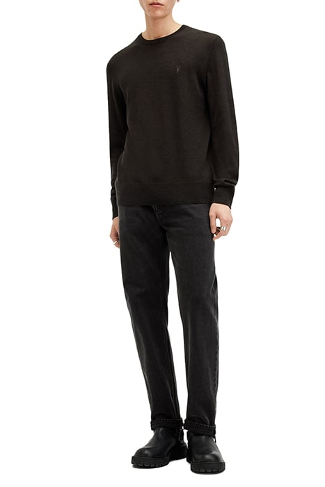 MODE MERINO CREW COFFEE BROWN 3