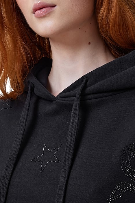 ETIE EMB ROSE HOODY BLACK 5