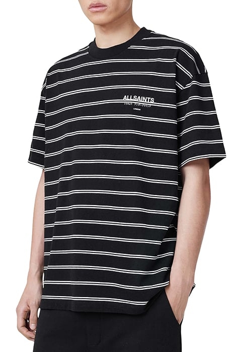 UNDERGRND STRIPE SS JET BLK/CHALK WHT 6