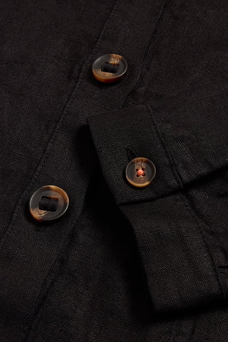 ADELE LINEN JACKET PURE BLACK 7