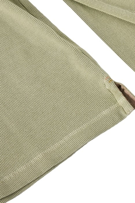 SADIE LONG SLEEVE RIB TEE KHAKI GREEN 6