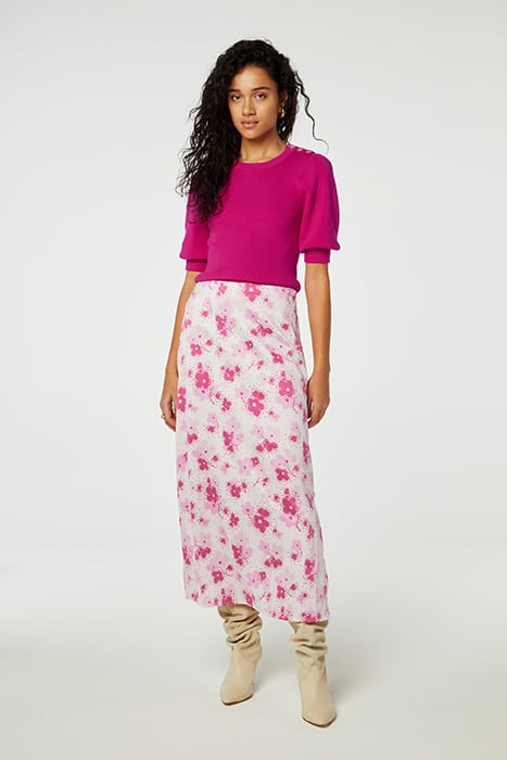 LAURIE SKIRT HOT PINK/CREAM WHITE 1