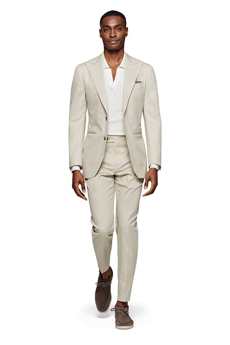 LIGHT BROWN TAILORED FIT HAVANA SUIT 1