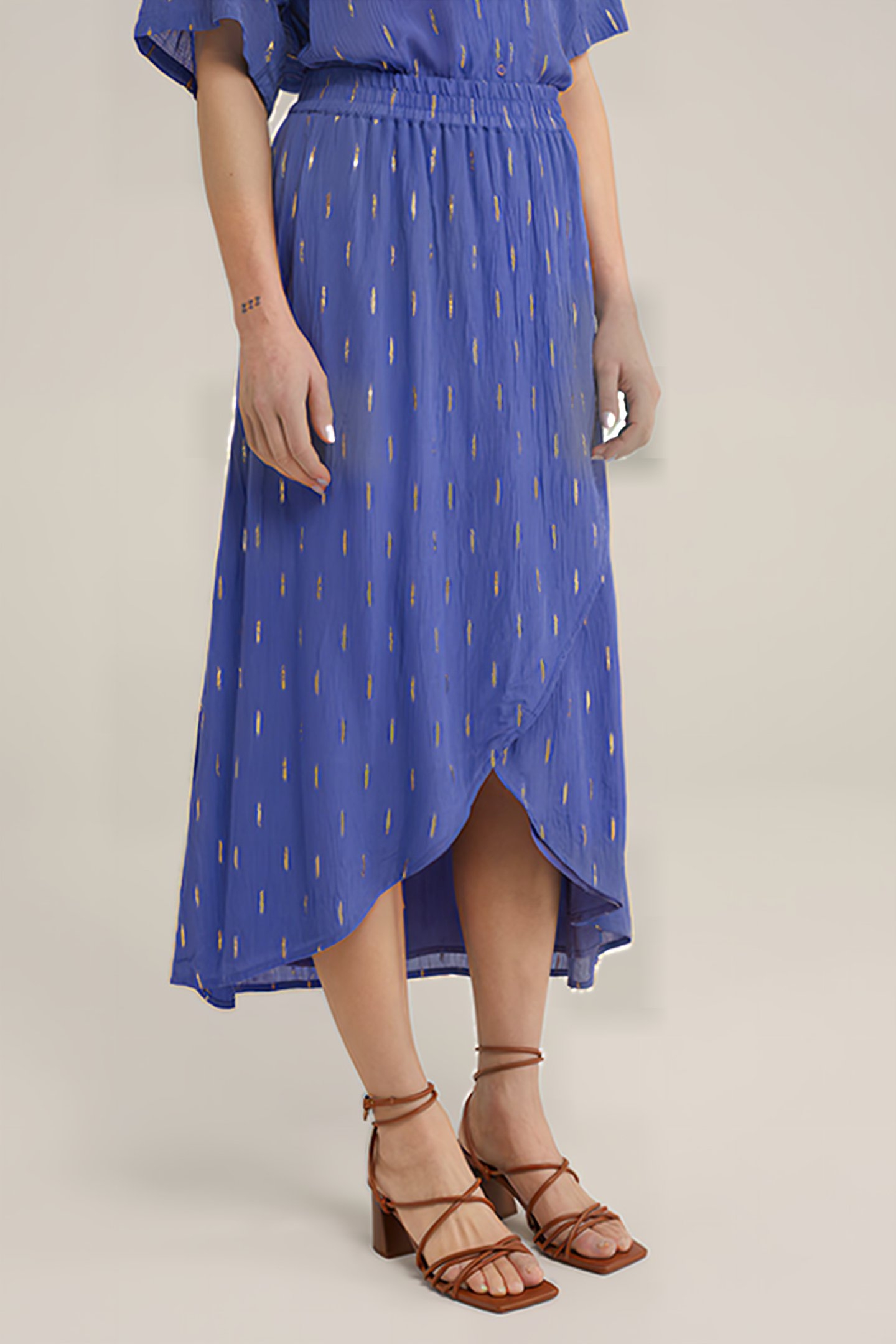 SKIRT MEDIUM LENGTH PURPLE 1