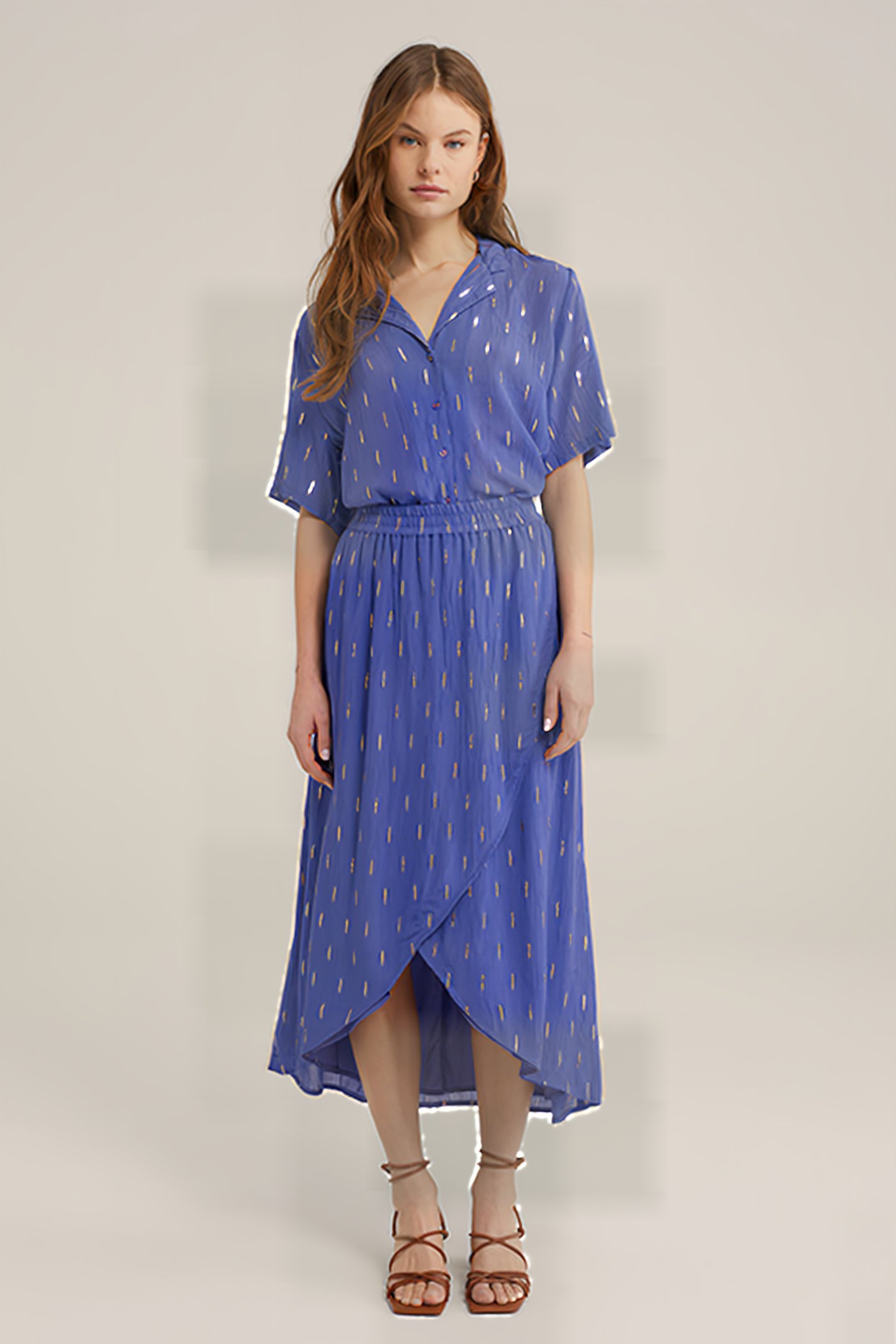 SKIRT MEDIUM LENGTH PURPLE 3