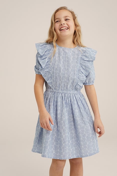 DRESS MID LENGTH ICE BLUE 1