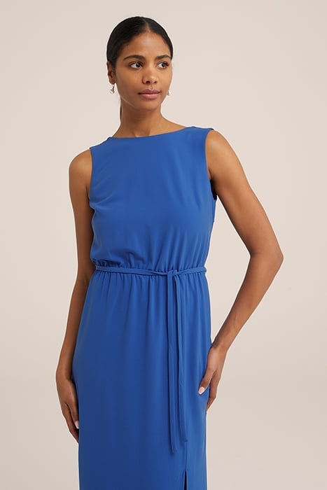 DRESS MID LENGTH BLUE 4