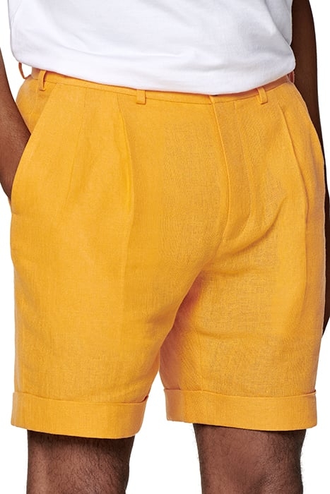 YELLOW SLIM LEG SHORTS 5