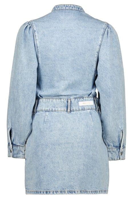 SAGE MIDI DRESS LIGHT BLUE STONE 2