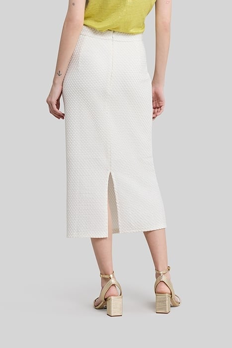 ECRU LONG SKIRT IN SILVER MESH SPIRIT 2