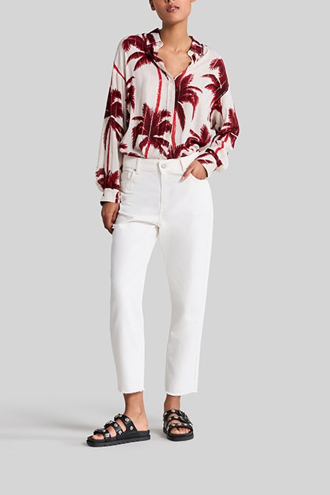ECRU PALM-TREE PRINT SHIRT 3