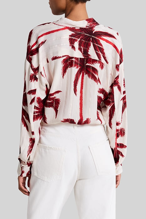 ECRU PALM-TREE PRINT SHIRT 2