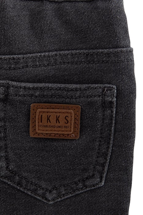 BABY BOYS’ GREY KNIT TROUSERS WITH YELLOW TIES 6