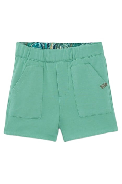 BABY BOYS’ GREEN/EXOTIC MOTIF REVERSIBLE BERMUDA SHORTS 3