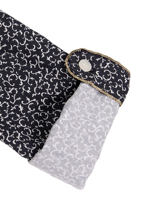 BOY'S BLACK ARABESQUE SHIRT 6