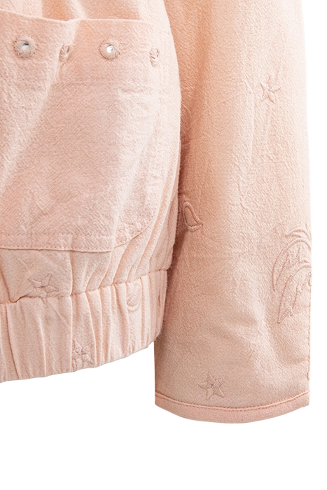 GIRLS’ POWDER PINK JACKET WITH BOHO EMBROIDERY 5