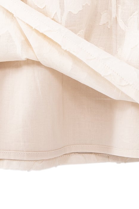 GIRLS’ ECRU DRESS WITH EMBROIDERY AND FLOWER JACQUARD 6