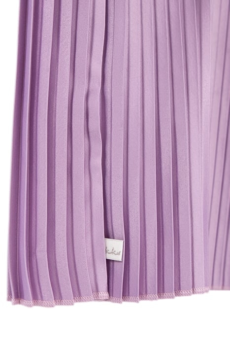 GIRLS’ LAVENDER SATIN PLEATED DRESS 5