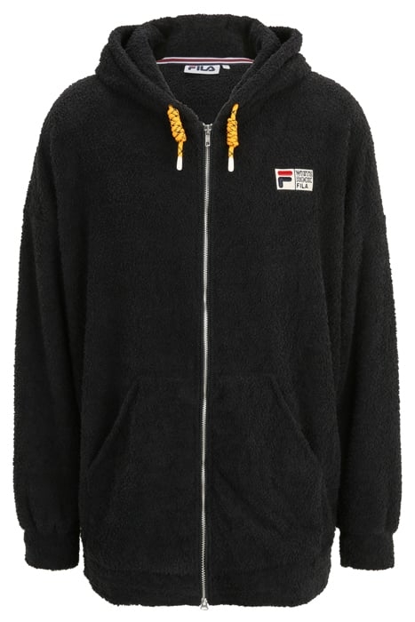 OVERSIZE TERRY FABRIC HOODIE BLACK 4