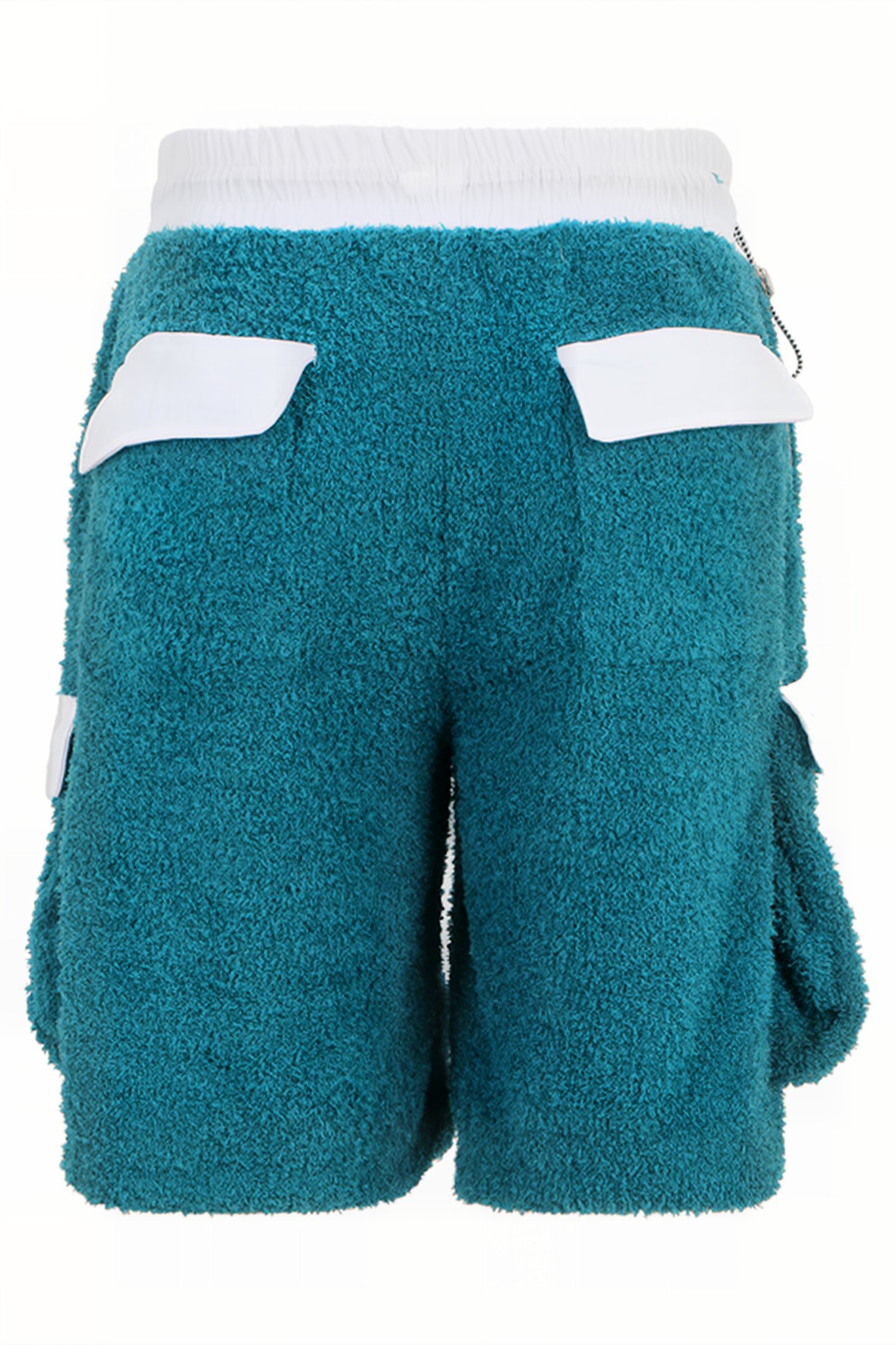 TERRY FABRIC CARGO SHORTS WITH NYLON INSTERTS MARINE 5