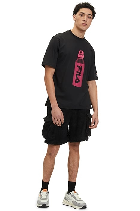 BOXY FIT SHORT SLEEVES T-SHIRT WITH WATER BOTTLE GRAPHIC BLA 3