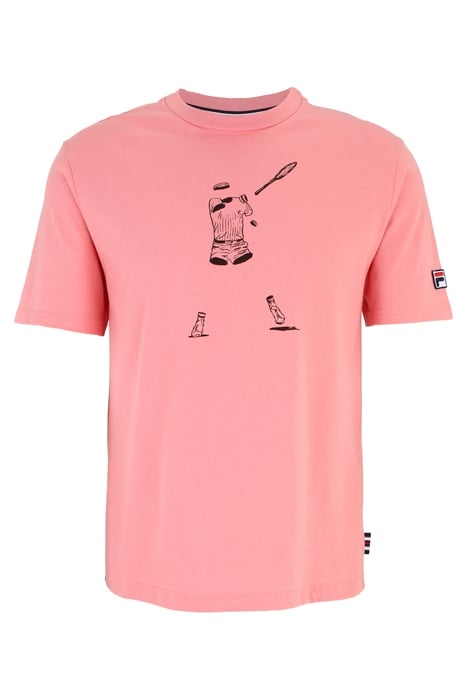 REGULAR FIT SHORT SLEEVES T-SHIRT WITH TENNIS PLAYER GRAPHIC 1