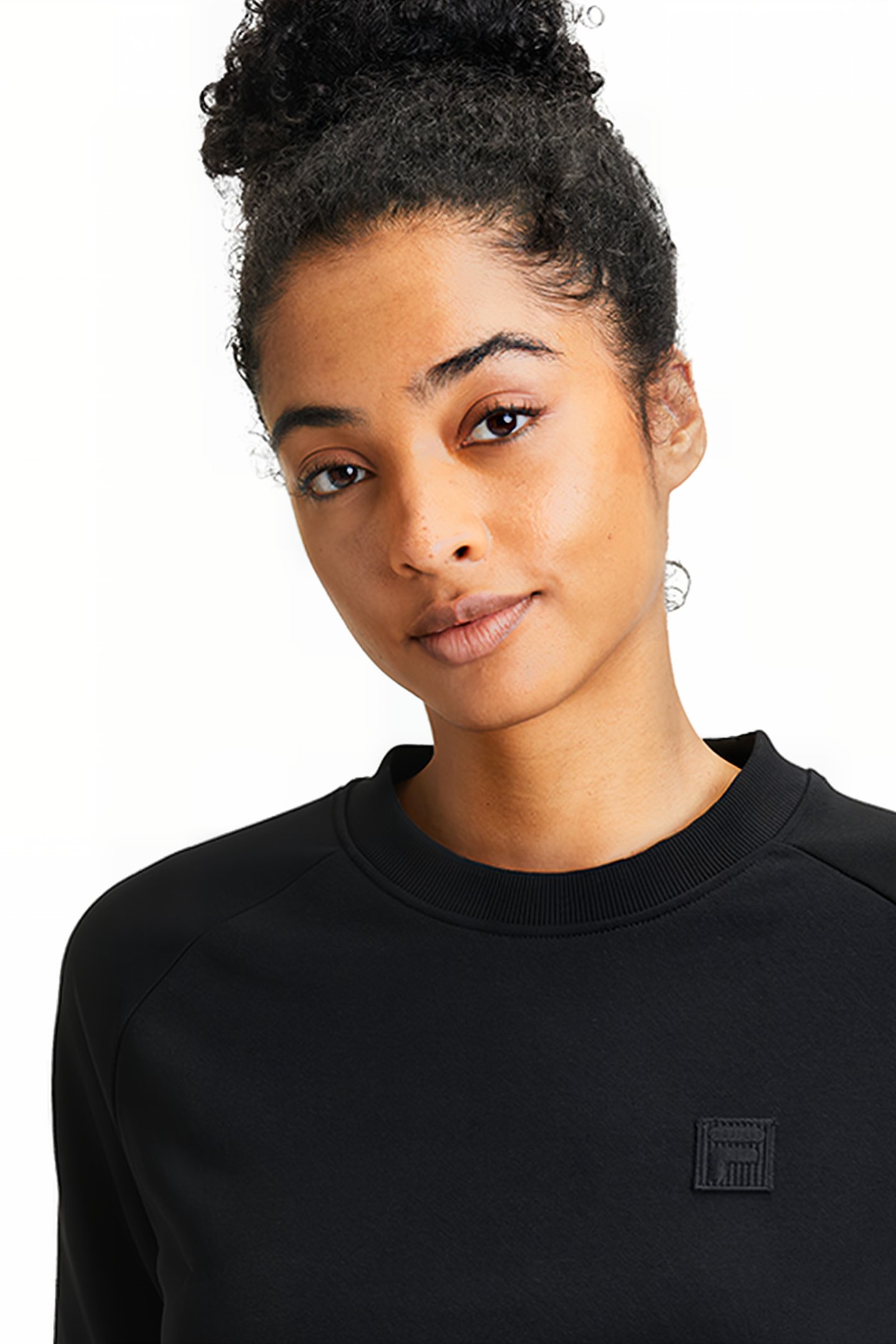 LARAMIE CROPPED CREW SWEAT BLACK 7