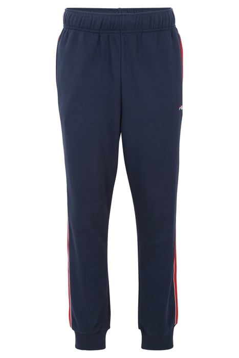 LATIMER TRACK PANTS BLACK IRIS-TRUE RED 3