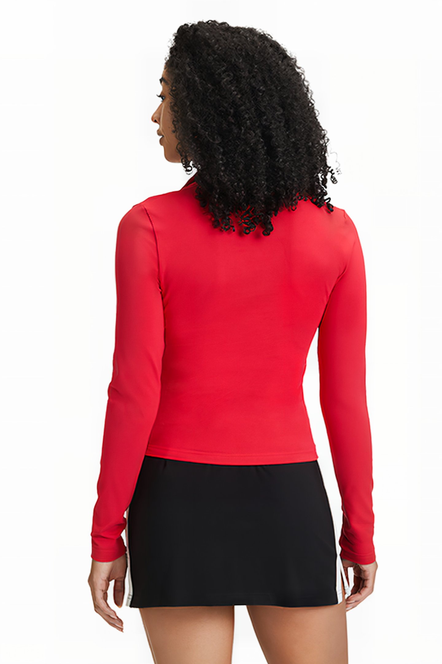 LEE LONGSLEEVE POLO SHIRT TRUE RED 2