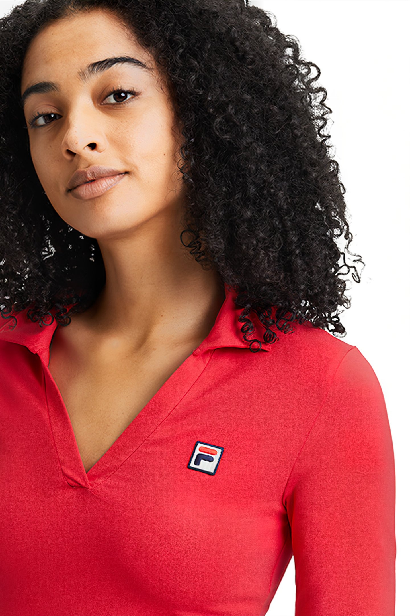 LEE LONGSLEEVE POLO SHIRT TRUE RED 7