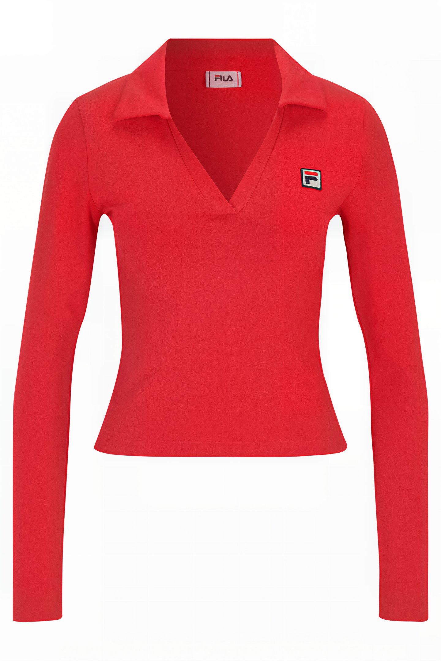 LEE LONGSLEEVE POLO SHIRT TRUE RED 4