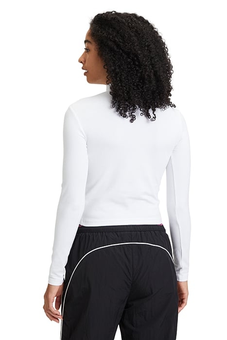 LINNUSE CROPPED TURTLE NECK BRIGHT WHITE 2