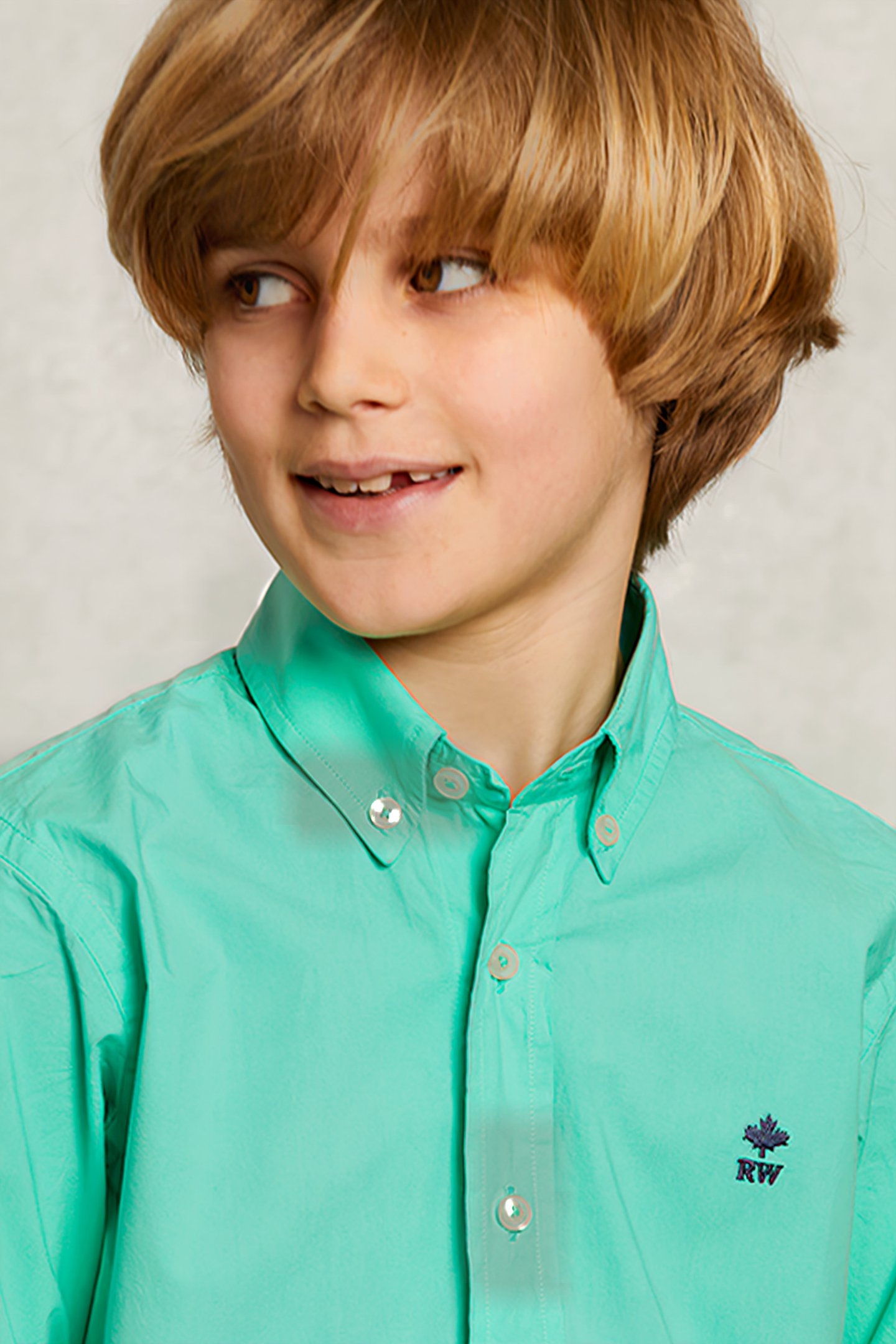 CUSTOM FIT POPLIN SHIRT GINFIZZ GREEN 4