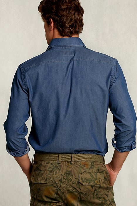 SLIM FIT JEANS SHIRT DARK BLEACH DENIM 2